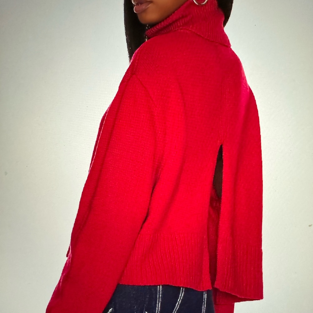 Leal Back Slit Turtleneck L’Academie